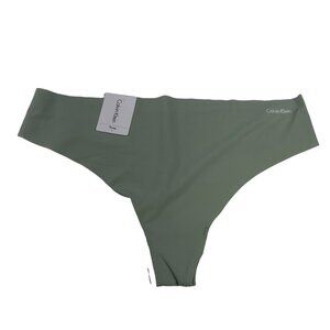 Calvin Klein Women's Size Large Panty Thong Seamless Green New With Tags